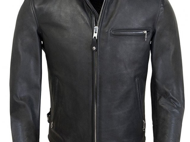 Classic Leather Motorcycle Jacket with armor