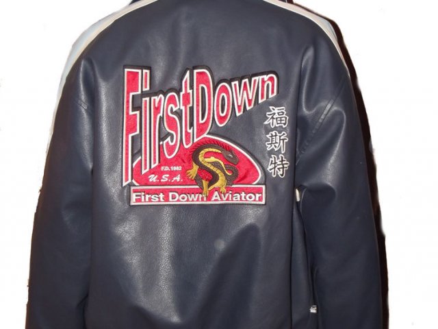 First racing leather motorcycle Jacket