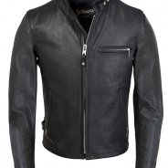 Classic Leather Motorcycle Jacket with armor