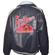 First racing leather motorcycle Jacket