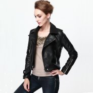 Motorcycle Faux Leather Jackets Womens