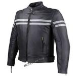 Track Motorcycle Leather Jacket | Men’s Armored Basic Black by Just4Bikes